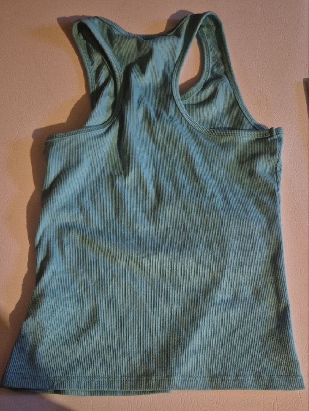 Urban Planet Teal Ribbed Racerback Tank Top - Picture 3 of 3